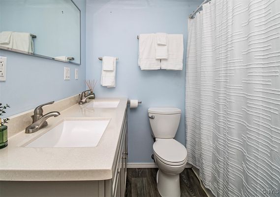 Bathroom, Interior, Wood Texture Flooring
