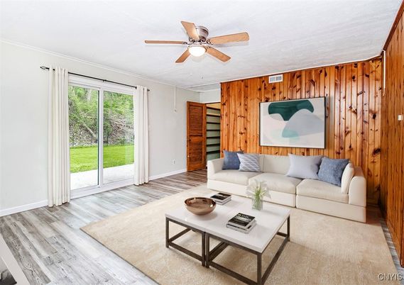 Interior, Living room, Wood Texture Flooring, Wooden Walls