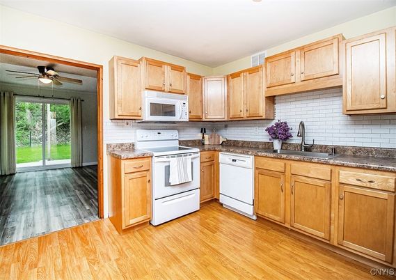 Interior, Kitchen, Wood Texture Flooring