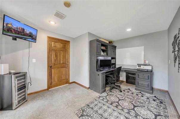 Home Office, Interior, Recessed Lighting
