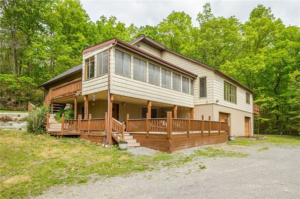 Attached, Backyard, Exterior, Facade, None