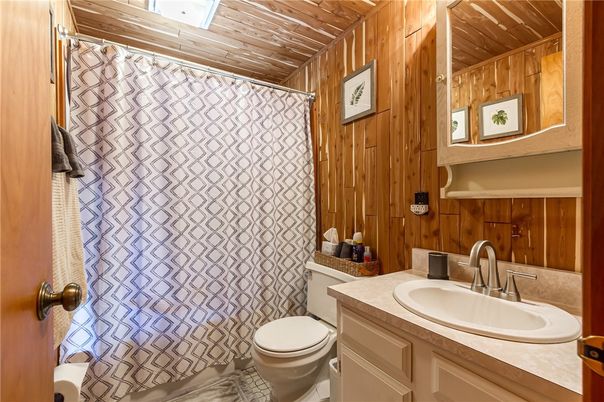 Bathroom, Interior, Wooden Ceilings, Wooden Walls