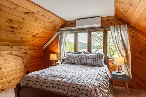 Bedroom, Interior, Wooden Ceilings, Wooden Walls