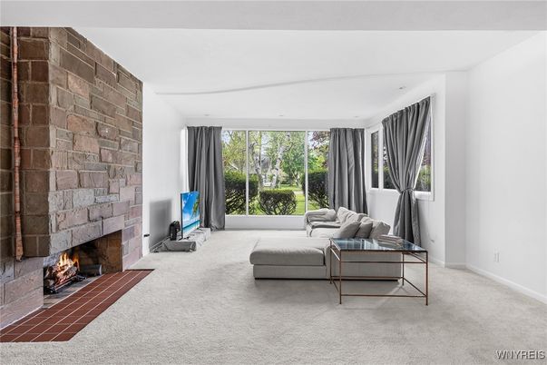 Fireplace, Interior, Stone Walls