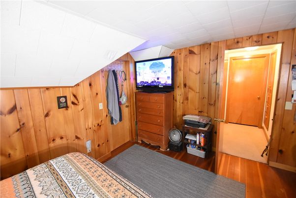 Bedroom, Interior, Wood Texture Flooring, Wooden Walls