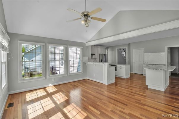 Empty room, Interior, Kitchen, Wood Texture Flooring