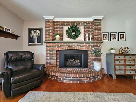 Fireplace, Interior, Stone Walls, Wood Texture Flooring
