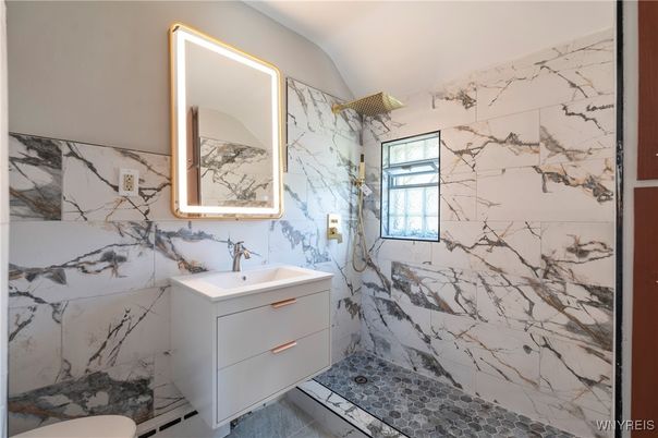 Bathroom, Interior, Marble Walls