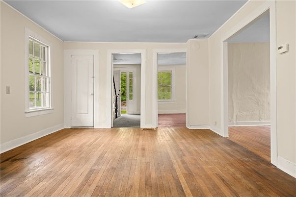 Empty room, Interior, Wood Texture Flooring