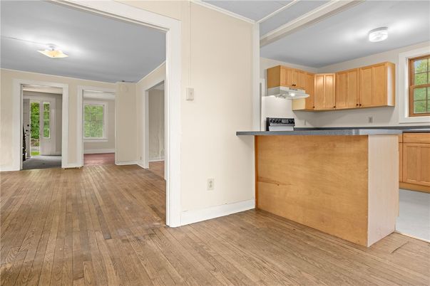 Interior, Kitchen, Wood Texture Flooring