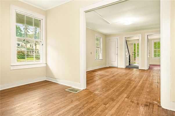 Empty room, Interior, Wood Texture Flooring