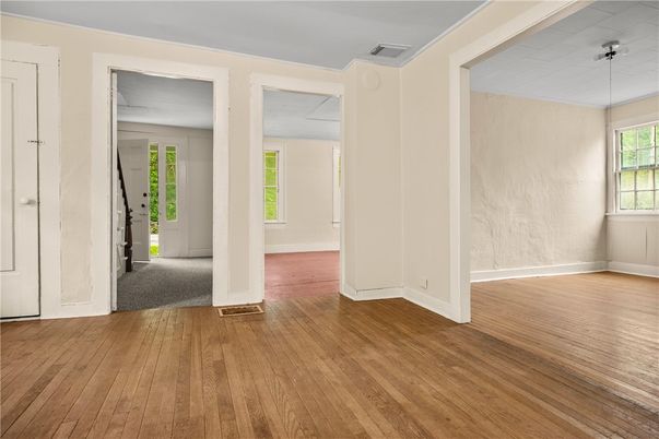Empty room, Interior, Wood Texture Flooring