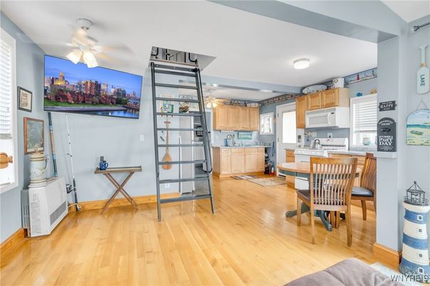 Interior, Kitchen, Wood Texture Flooring