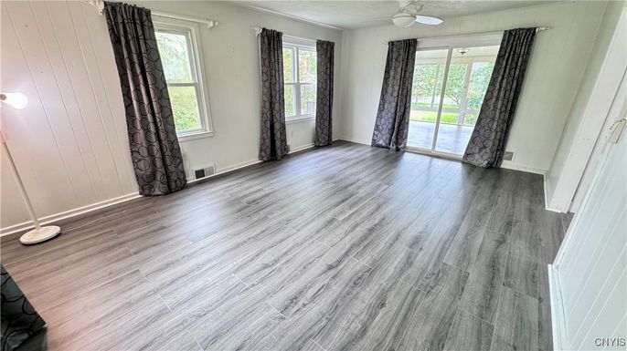 Empty room, Interior, Wood Texture Flooring