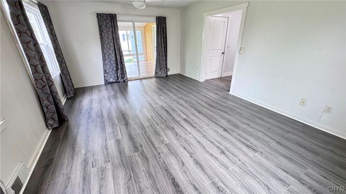 Empty room, Interior, Wood Texture Flooring
