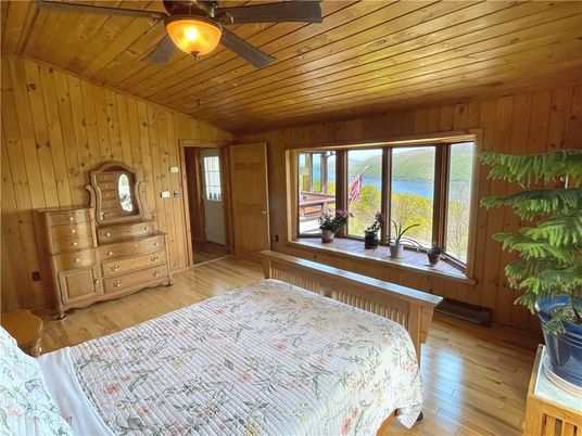 Bedroom, Interior, Wooden Ceilings, Wood Texture Flooring, Wooden Walls