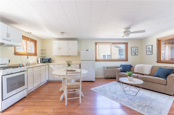 Dining room, Interior, Kitchen, Living room, Wood Texture Flooring