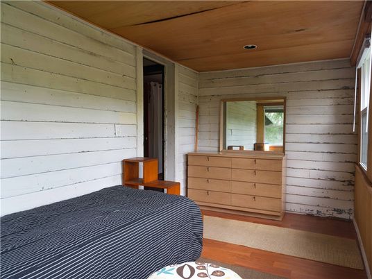 Bedroom, Interior, Recessed Lighting, Wooden Ceilings, Wooden Walls