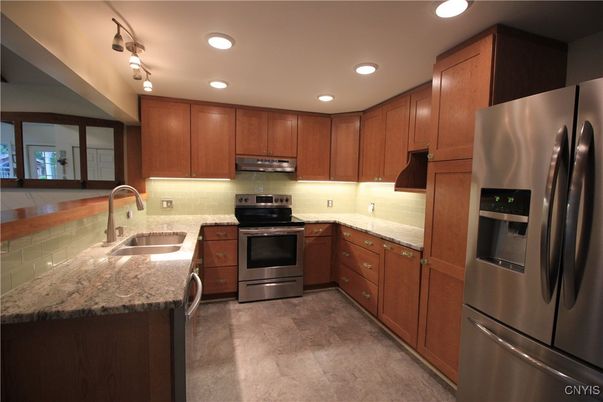 Interior, Kitchen, Recessed Lighting, Stainless Steel Appliances