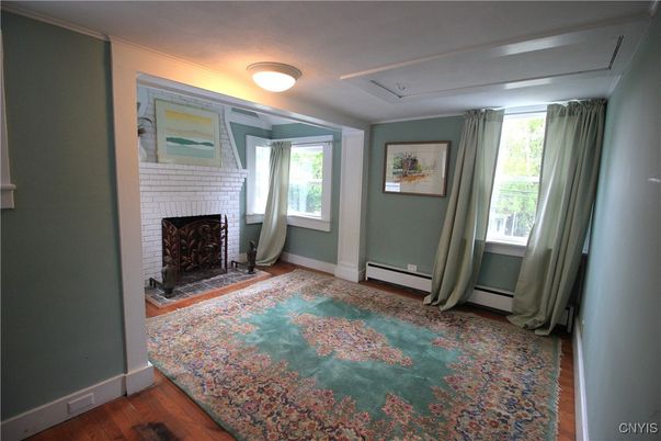Fireplace, Interior, Wood Texture Flooring
