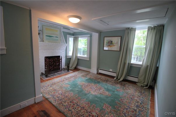Fireplace, Interior, Wood Texture Flooring
