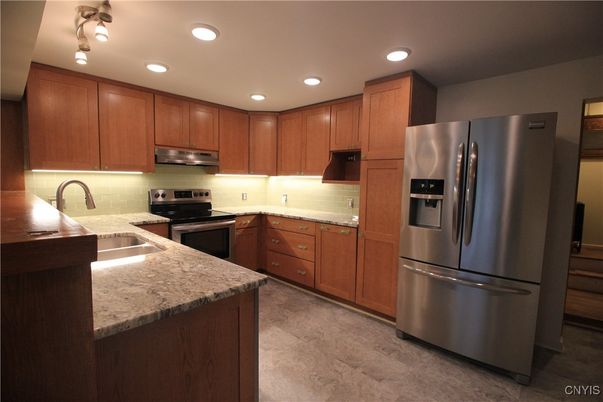 Interior, Kitchen, Recessed Lighting, Stainless Steel Appliances
