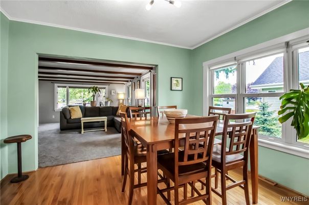 Dining room, Interior, Wood Texture Flooring