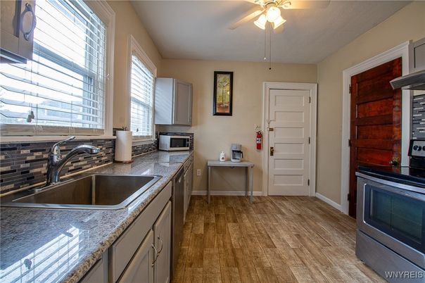 Interior, Kitchen, Wood Texture Flooring
