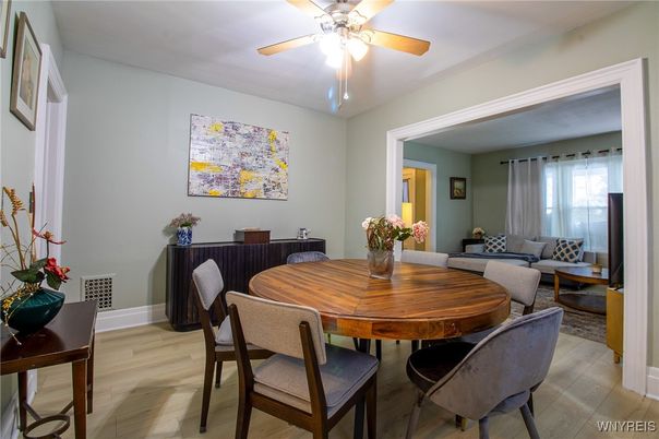 Dining room, Interior, Wood Texture Flooring