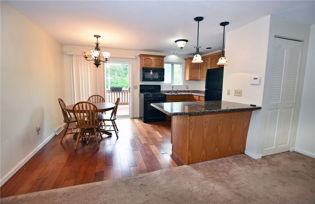 Chandelier, Dining room, Interior, Kitchen, Pendant Lights, Wood Texture Flooring