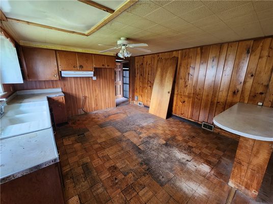 Empty room, Interior, Wooden Walls