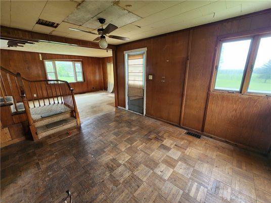 Empty room, Interior, Wooden Walls