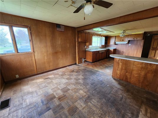 Interior, Kitchen, Wooden Walls