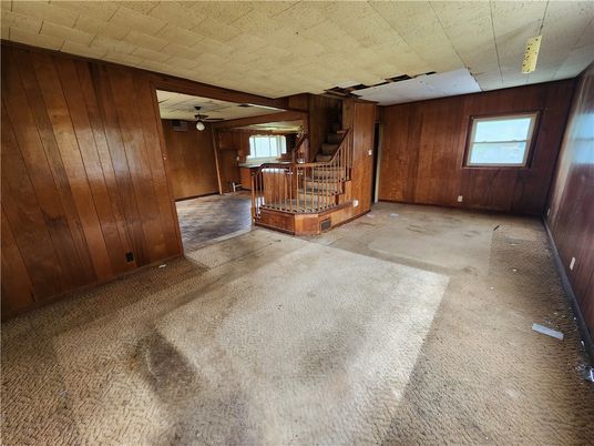 Empty room, Interior, Wooden Walls