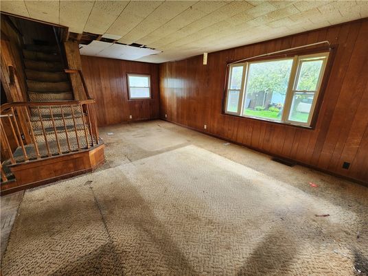 Empty room, Interior, Wooden Walls