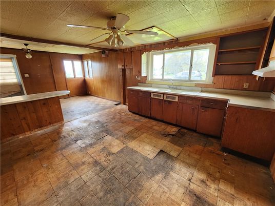 Interior, Kitchen, Wooden Walls