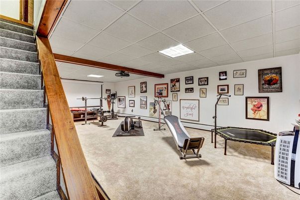 Fitness Equipment, Interior, Recessed Lighting