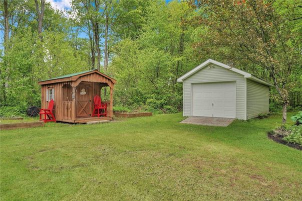 Backyard, Detached Garage, Exterior