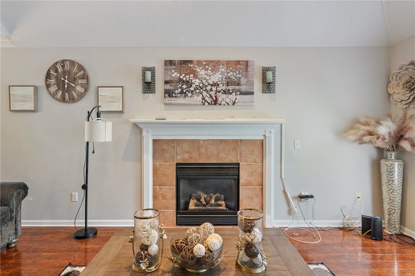 Fireplace, Interior, Wood Texture Flooring