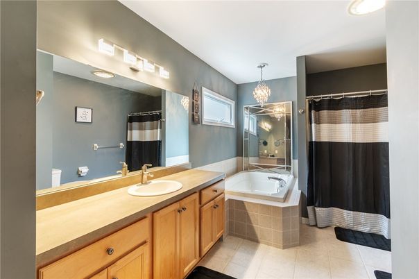Bathroom, Chandelier, Interior