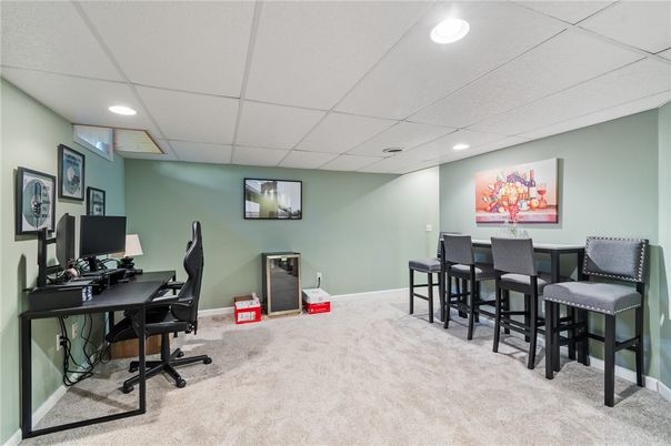 Home Office, Interior, Recessed Lighting