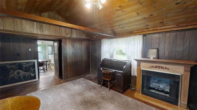 Fireplace, Interior, Piano, Wooden Beams, Wooden Ceilings, Wood Texture Flooring, Wooden Walls