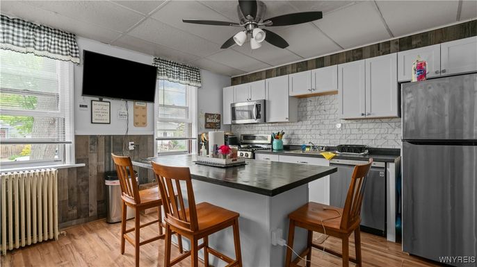 Interior, Kitchen, Wood Texture Flooring