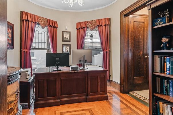 Home Office, Interior, Wood Texture Flooring
