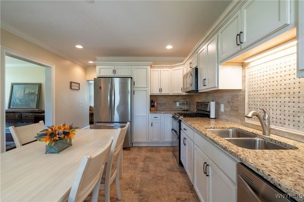 Interior, Kitchen, Recessed Lighting, Stainless Steel Appliances