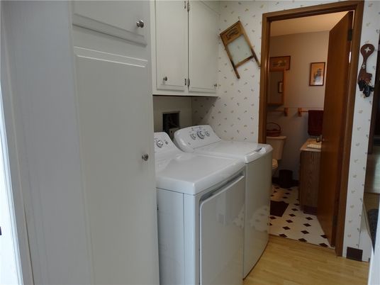 Interior, Washer, Wood Texture Flooring