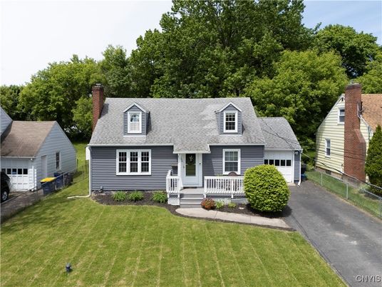 Attached, Detached Garage, Exterior, Facade, Cape Cod