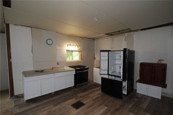 Interior, Kitchen, Wood Texture Flooring