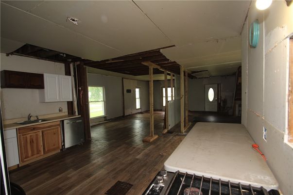 Interior, Kitchen, Wood Texture Flooring