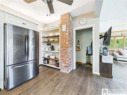 Interior, Kitchen, Wood Texture Flooring